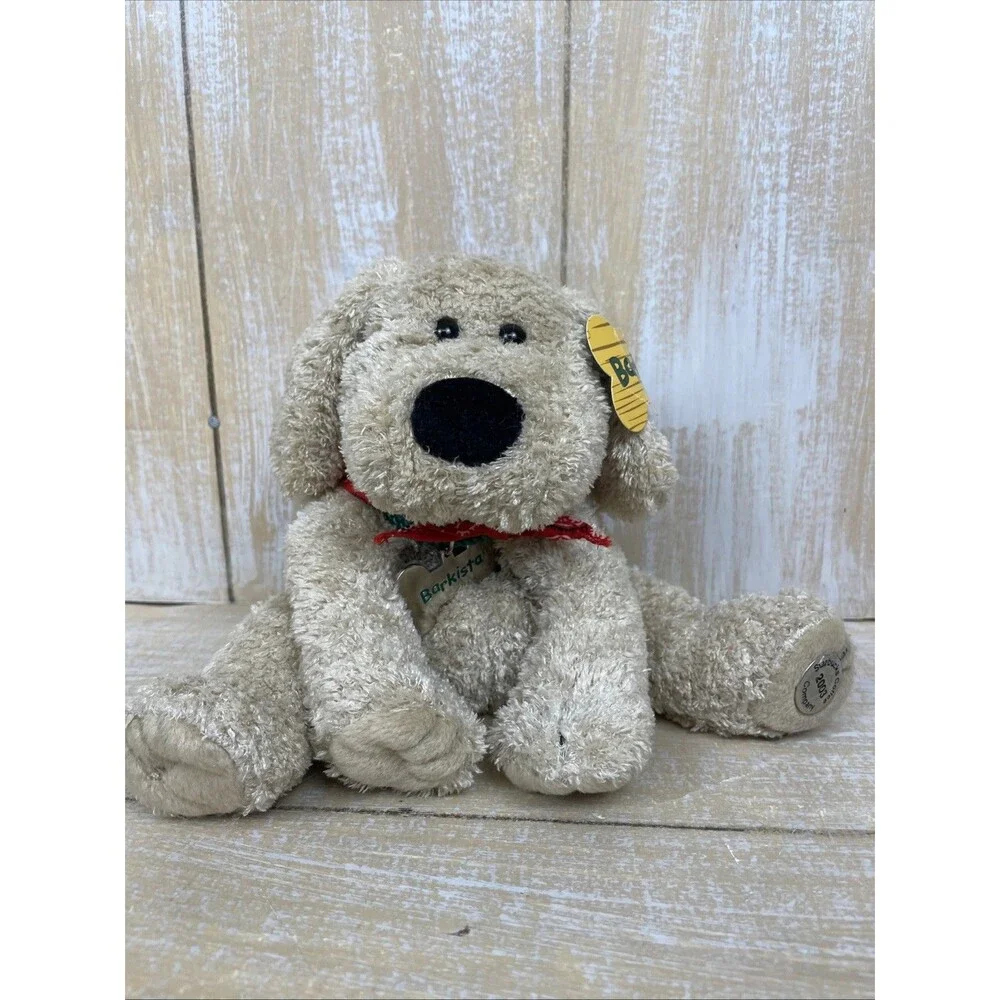 Vintage 2003 Starbucks Barkista Soft Plush Dog 1st Edition 2003 w/Tags 8